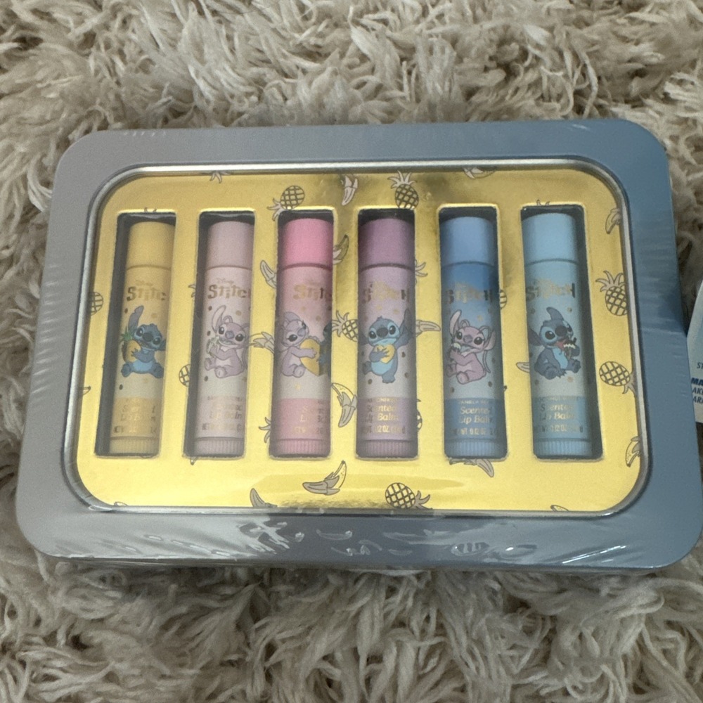Disney Stitch- 6 Piece Lip Balm Collection - Collectible‎ Tin